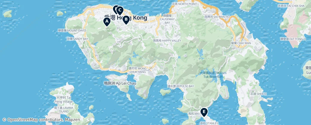 Map of Hongkong