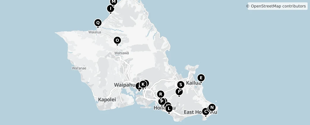 Map of Honolulu