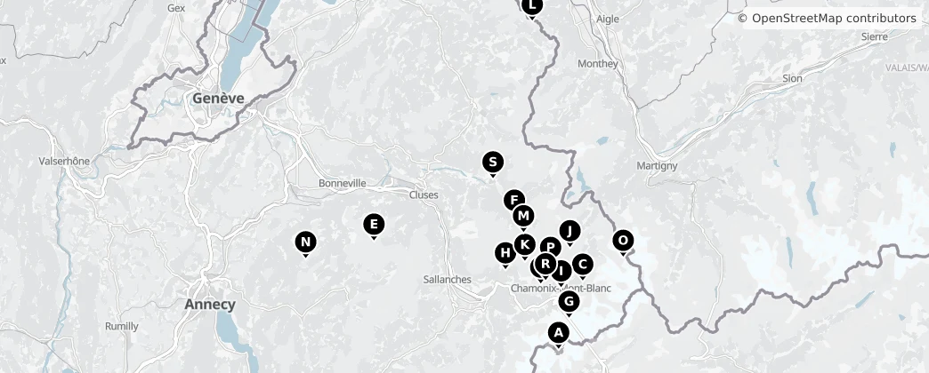 Map of Horní Savojsko