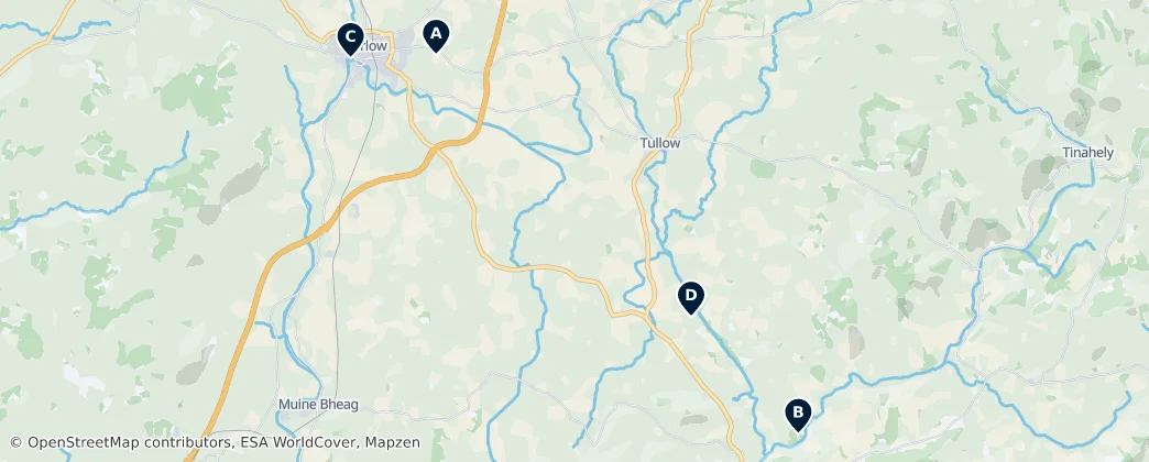 Map of Hrabství Carlow
