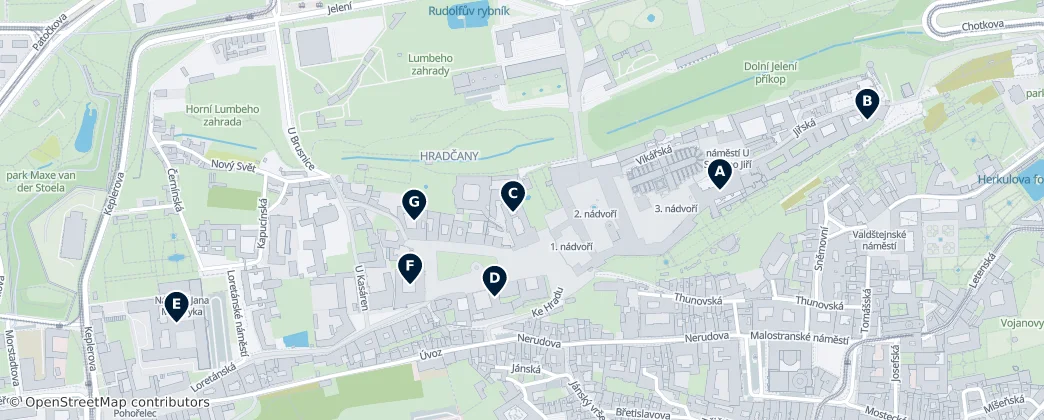 Map of Hradčany