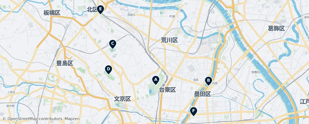 Map of Arakawa
