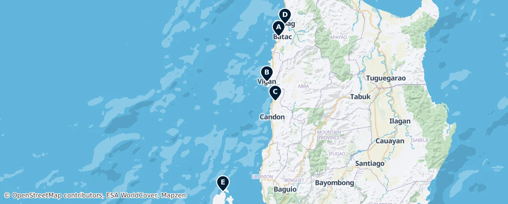 Map of Ilocos
