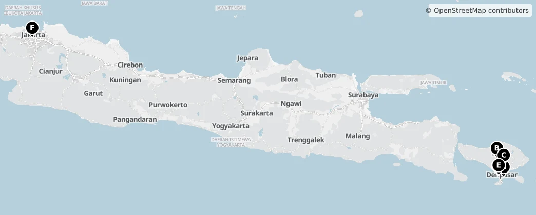 Map of Indonésie