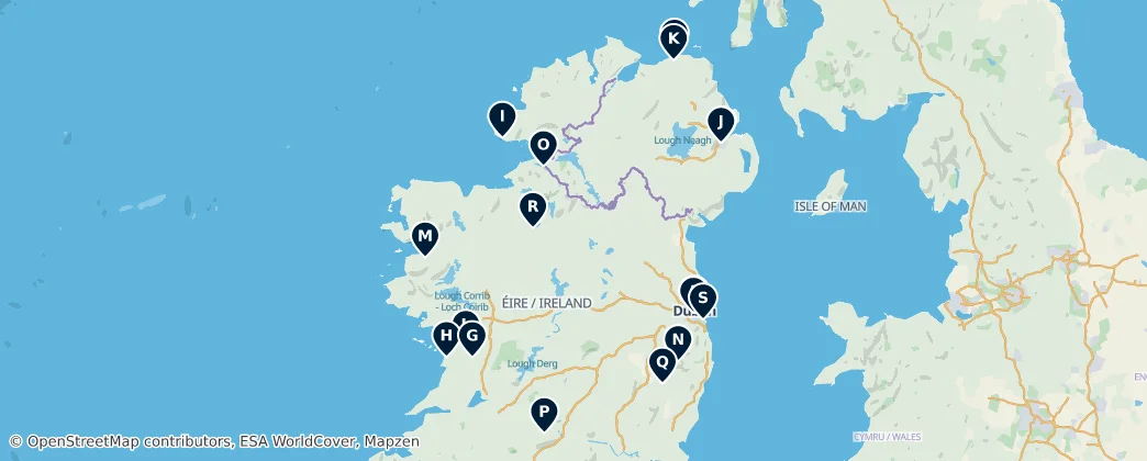 Map of Ireland