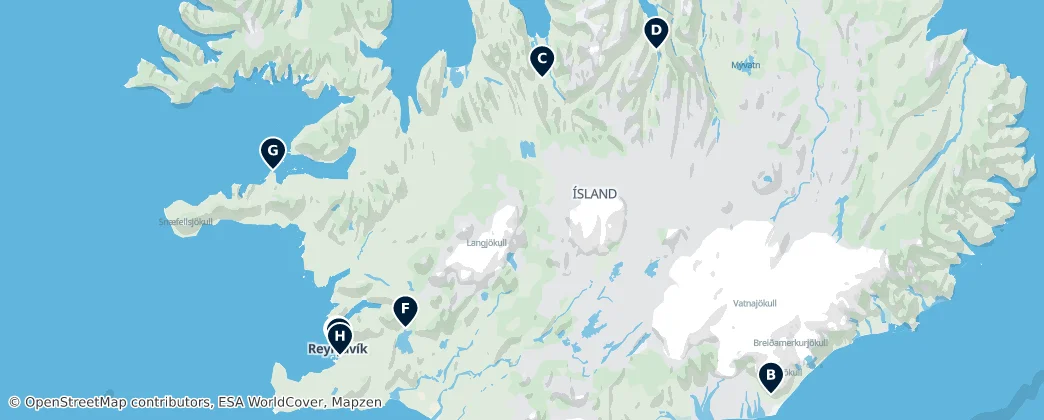Map of Island