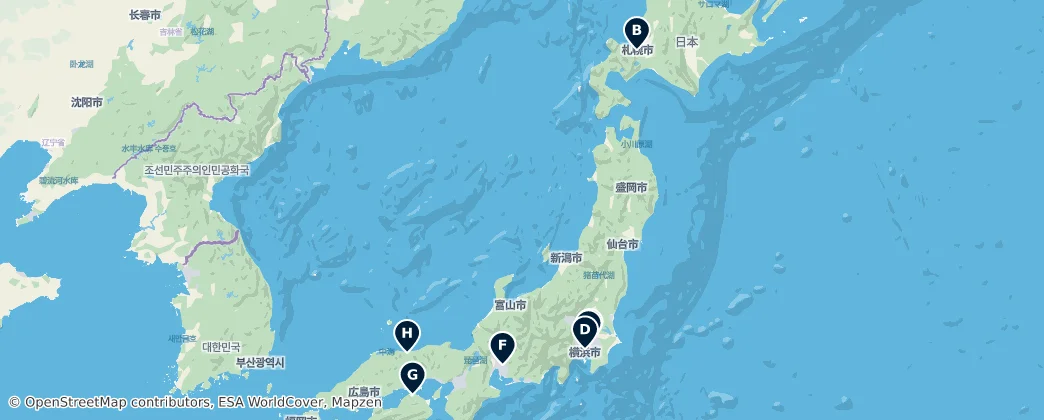 Map of 日本列島