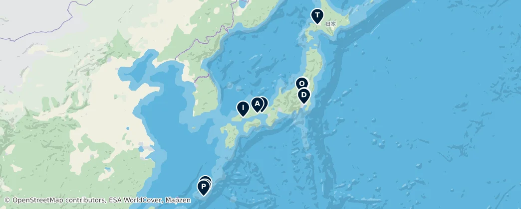 Map of Japonsko