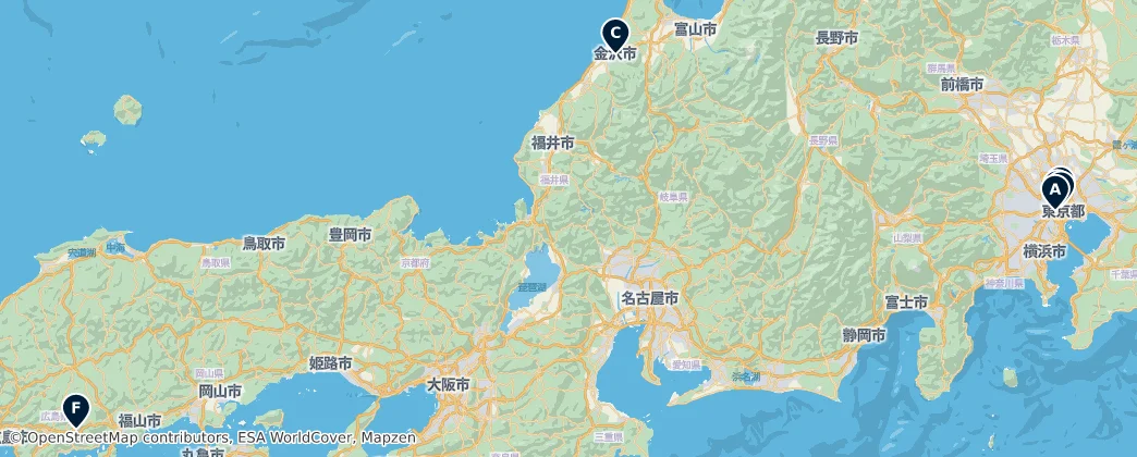 Map of Japonsko