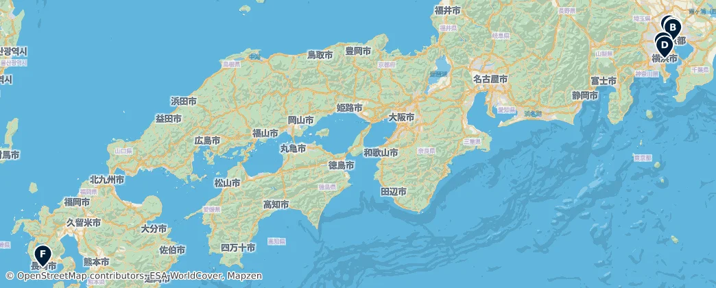Map of Japonsko