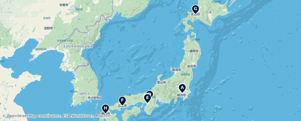 Map of Japonsko