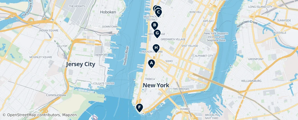 Map of Jersey City