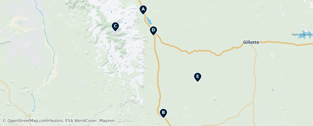 Map of Johnson