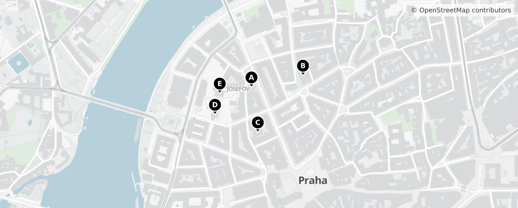 Map of Josefov