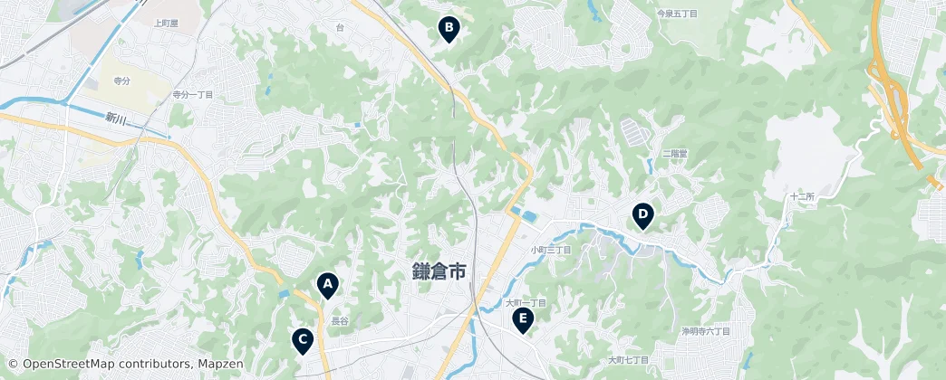 Map of Kamakura