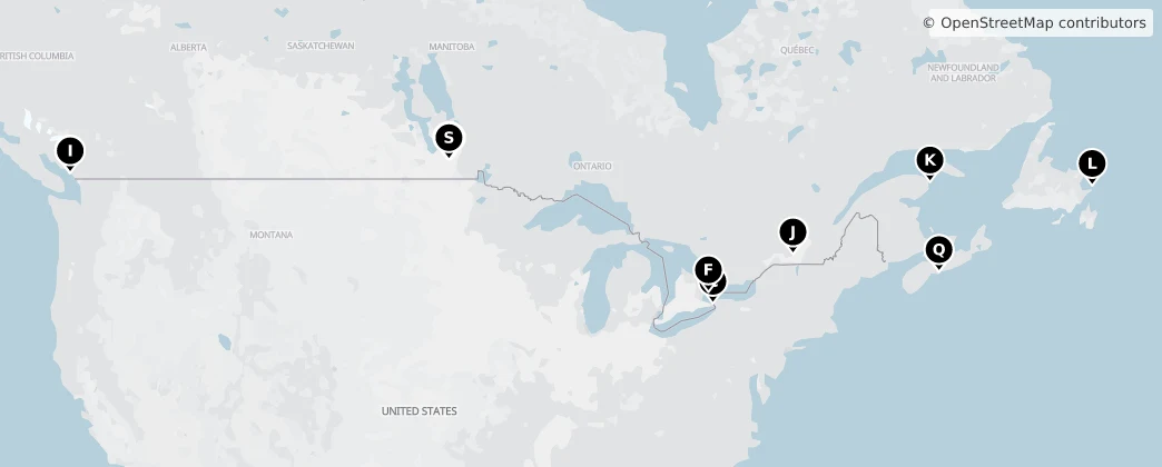 Map of Kanada
