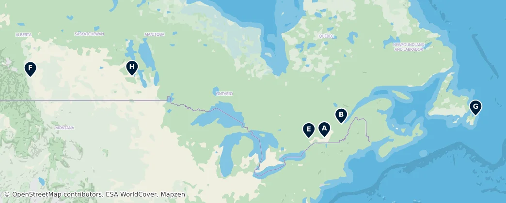 Map of Kanada
