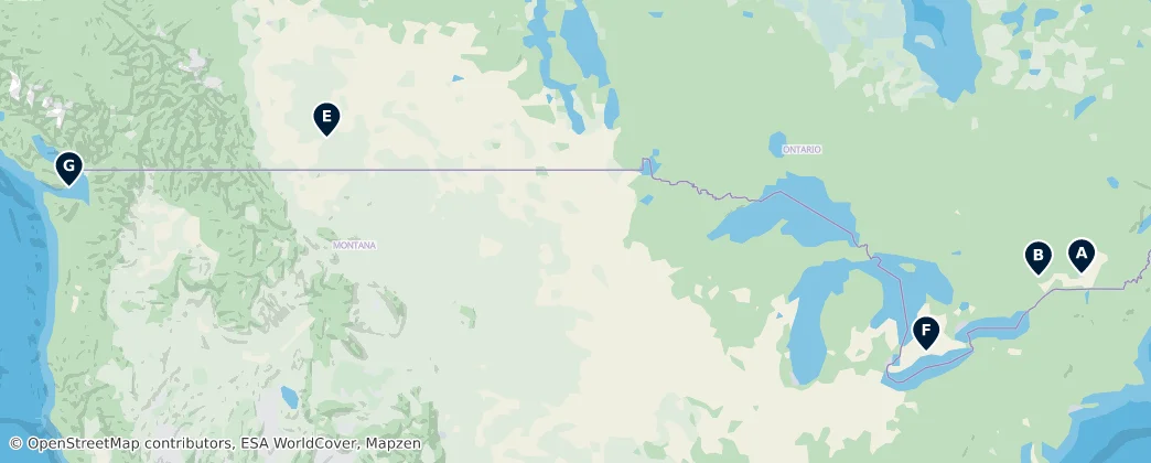 Map of Kanada