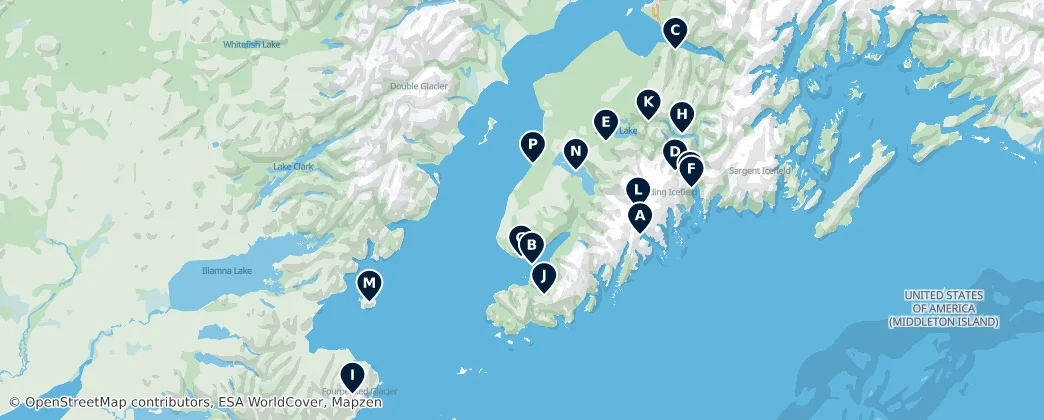 Map of Kenai Peninsula