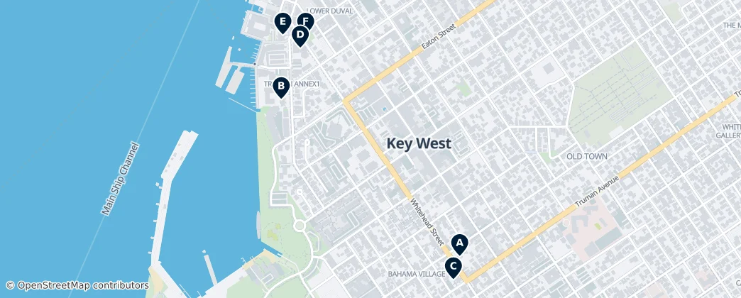 Map of Key West