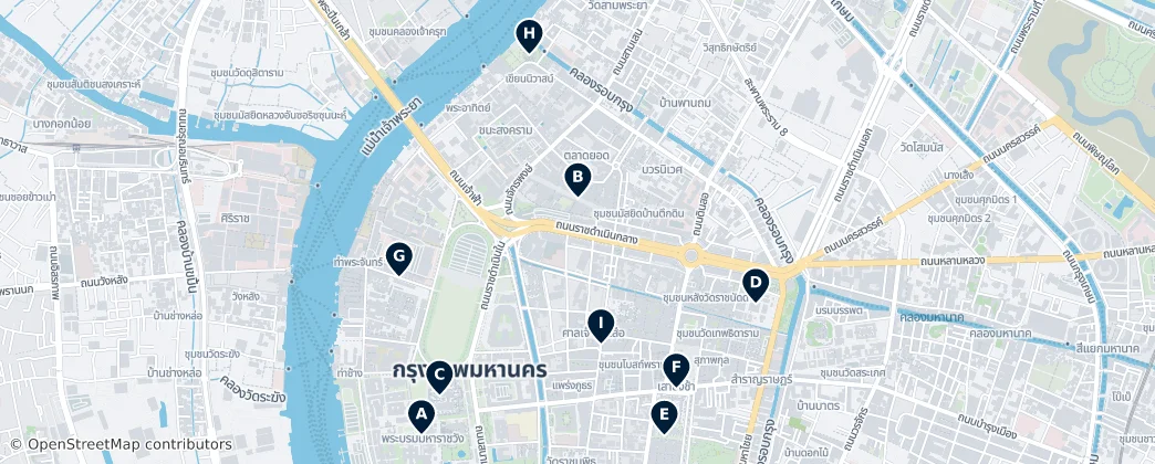 Map of Phra Nakhon