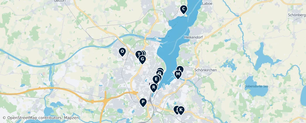 Map of Kiel