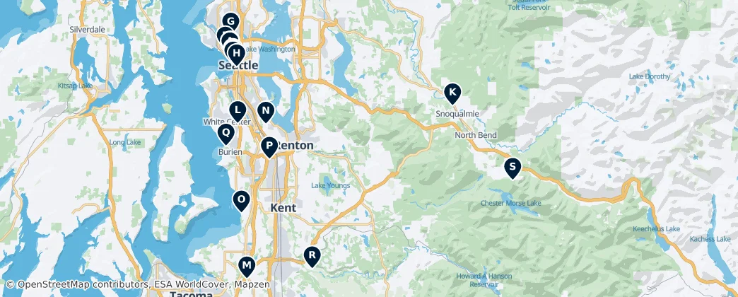 Map of King County