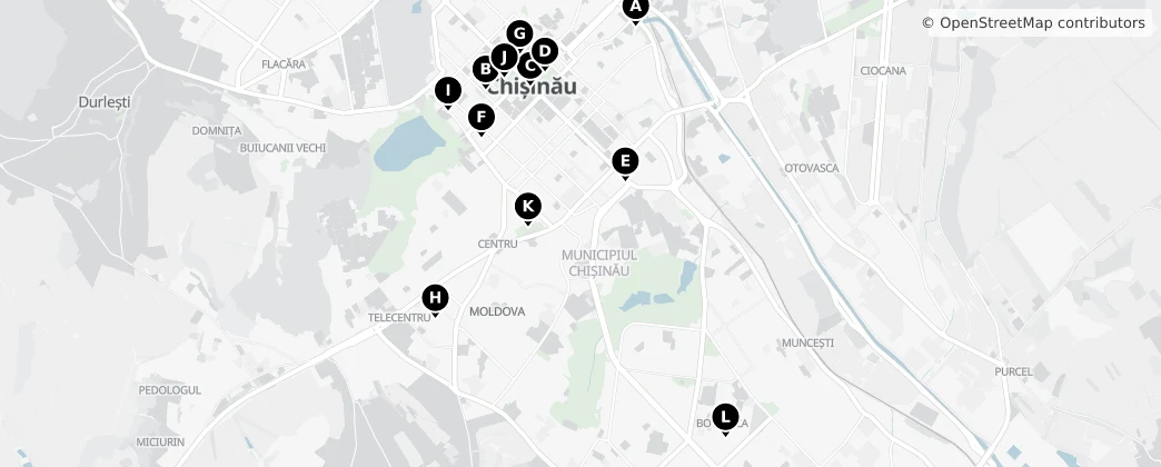 Map of Kišiněv