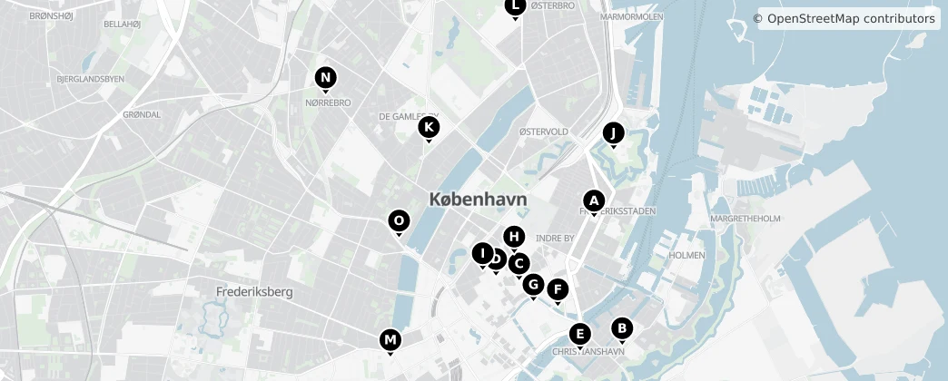 Map of Kodaň