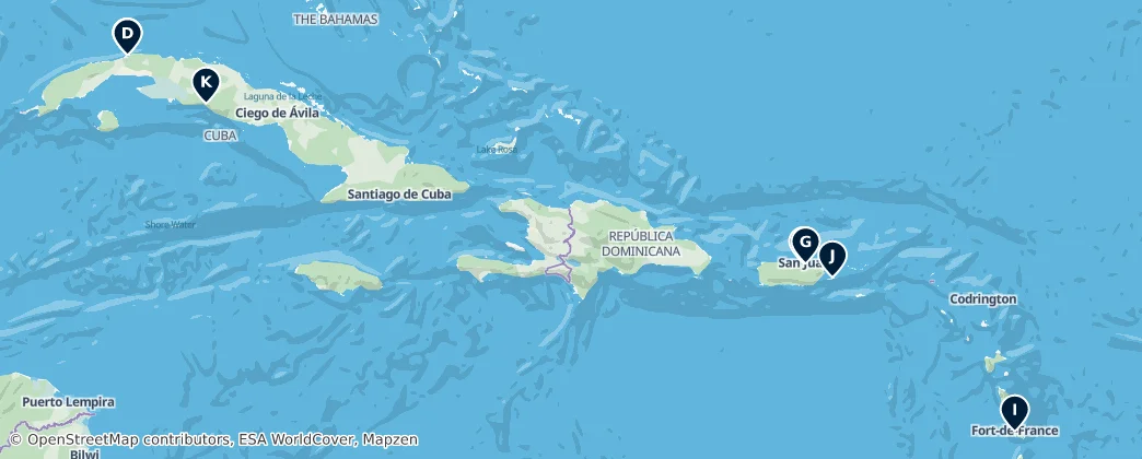 Map of Kuba