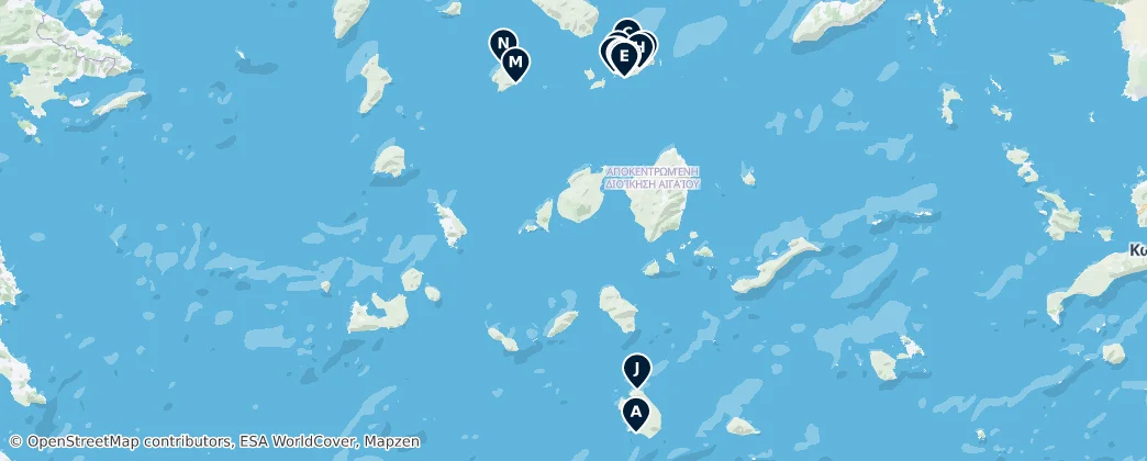 Map of Kyklady