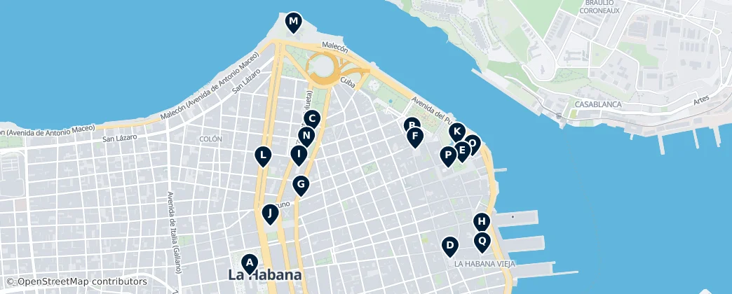 Map of Old Havana