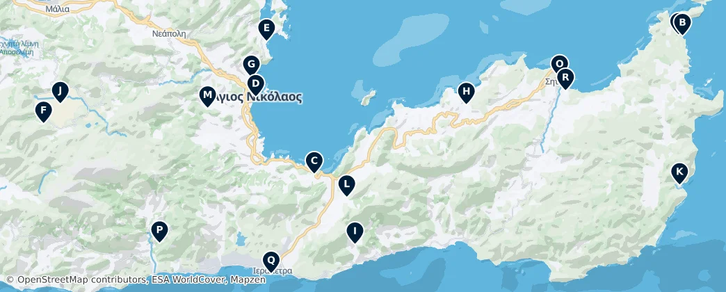Map of Lasithi
