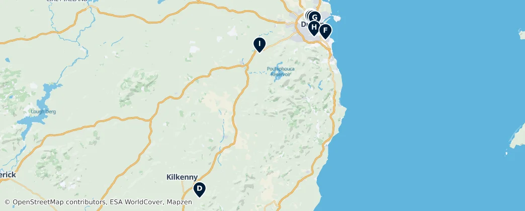 Map of Leinster