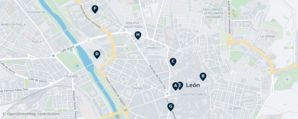 Map of León