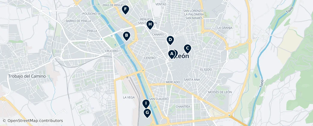 Map of León