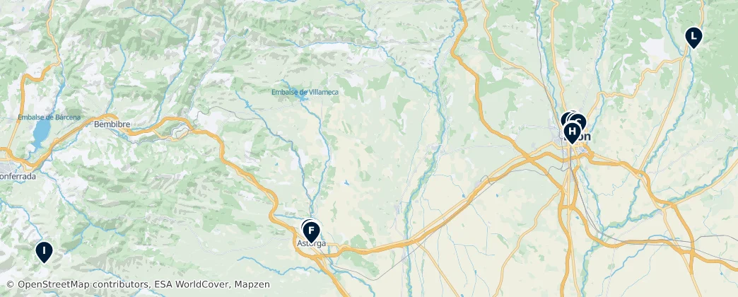 Map of León