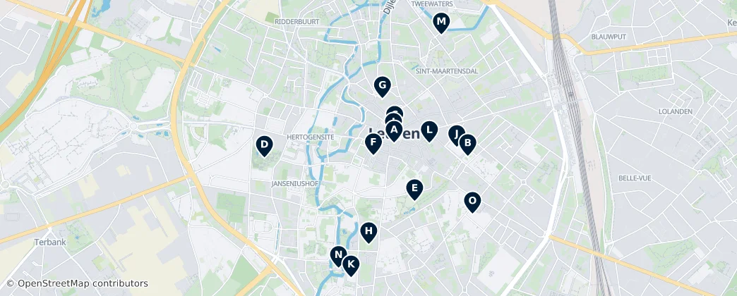 Map of Leuven