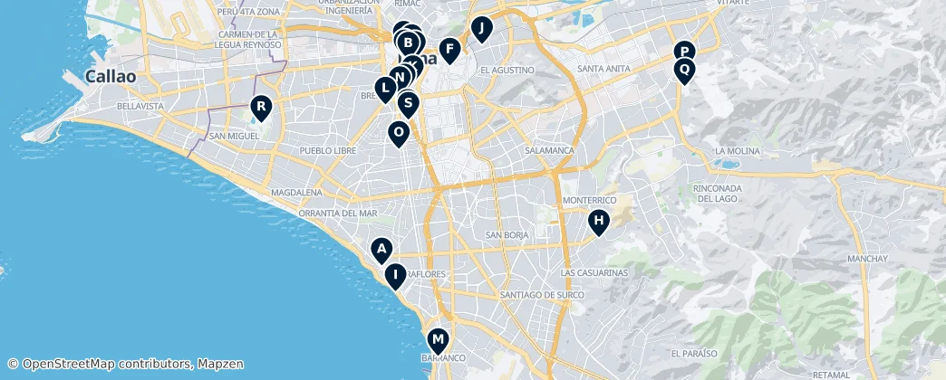 Map of Lima