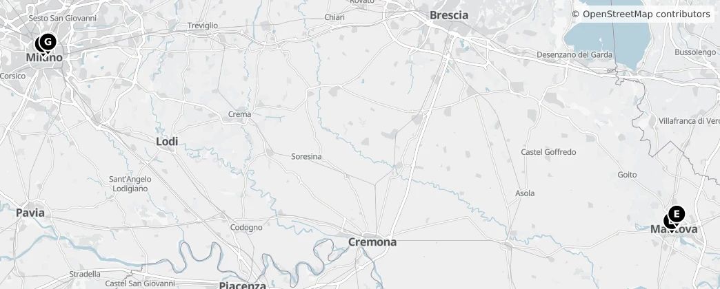 Map of Lombardie
