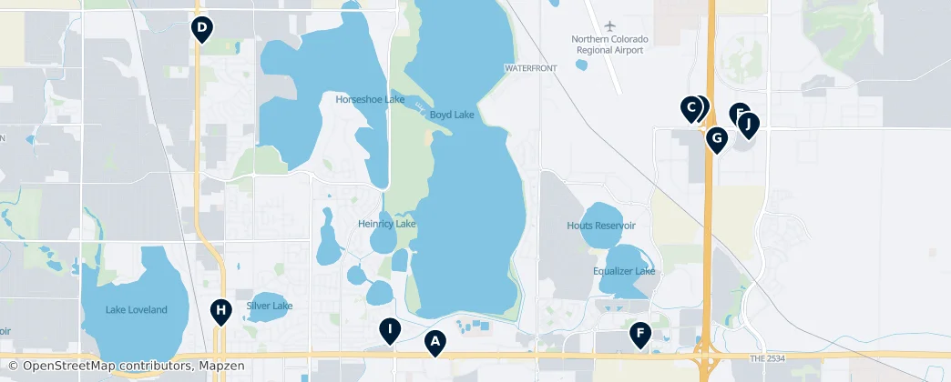 Map of Loveland