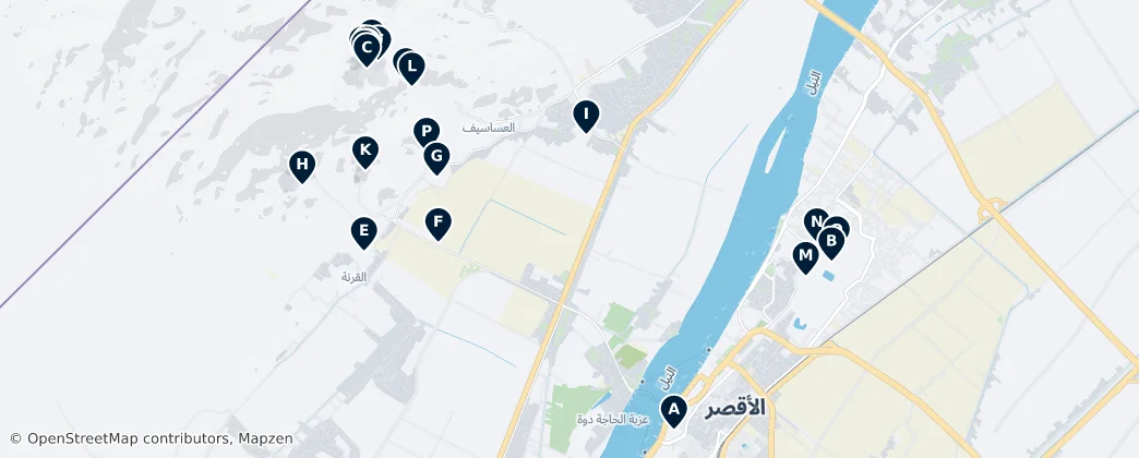 Map of Luxor