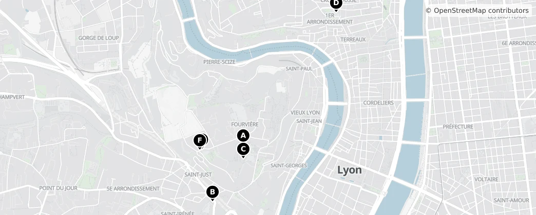 Map of Lyon