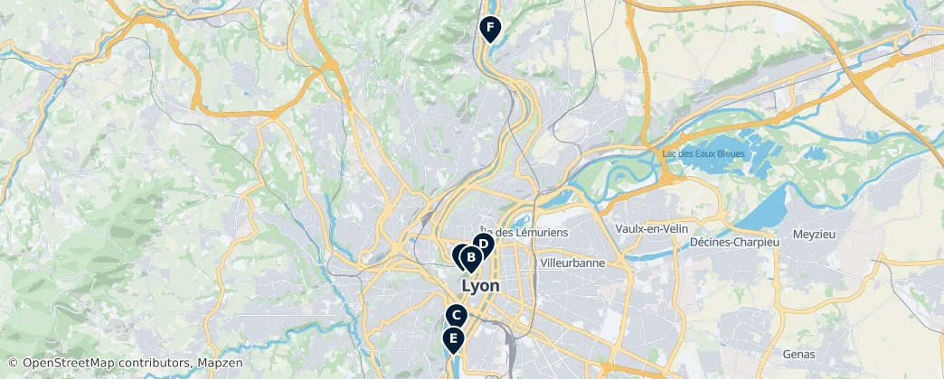 Map of Arrondissement Lyon