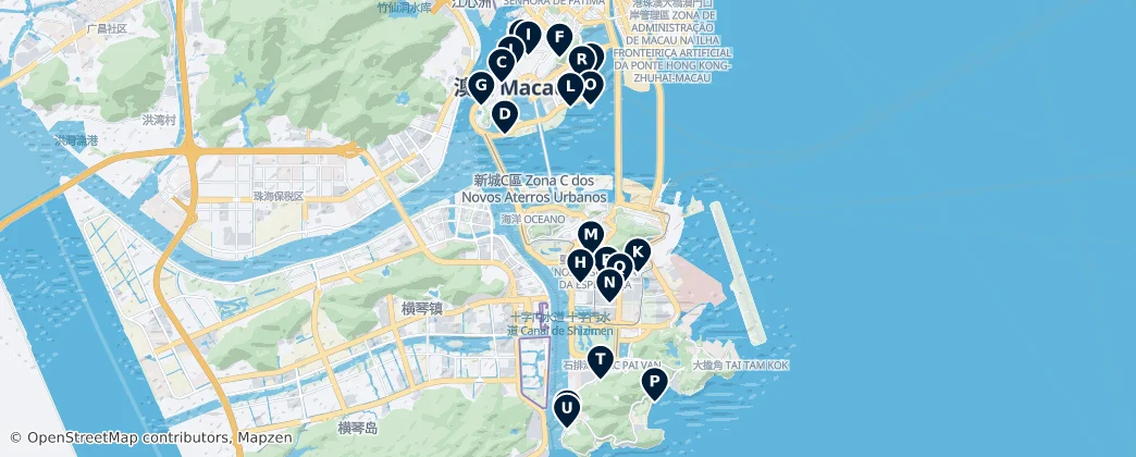 Map of Macao