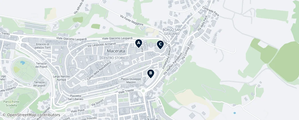 Map of Macerata