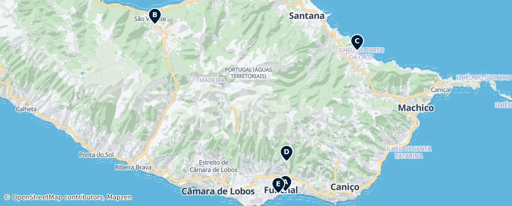Map of Madeira