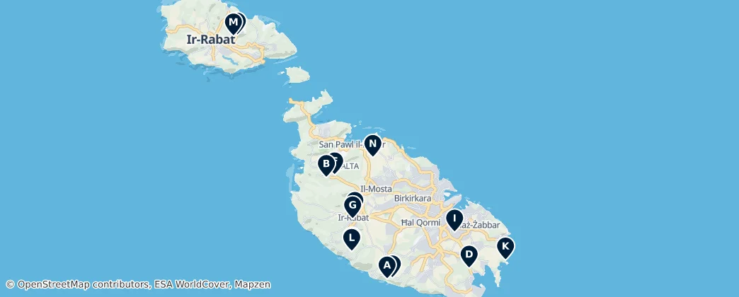 Map of Malta