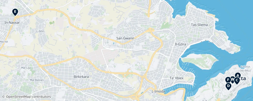Map of Southern Region
