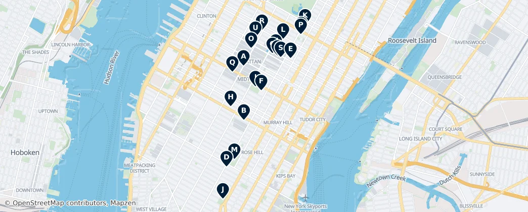 Map of Manhattan Community Board 5